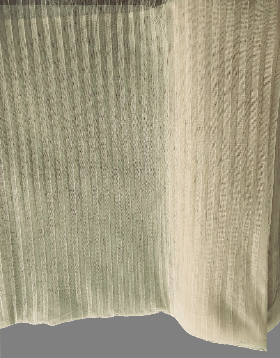 Plisseeritud dekoratiiv-vuaalkangas: helebeez - Image 2