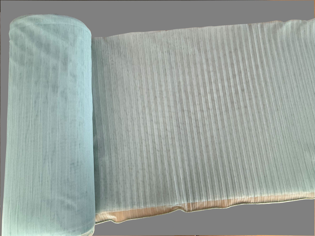 Plisseeritud dekoratiiv-vuaalkangas: hele mint - Image 2