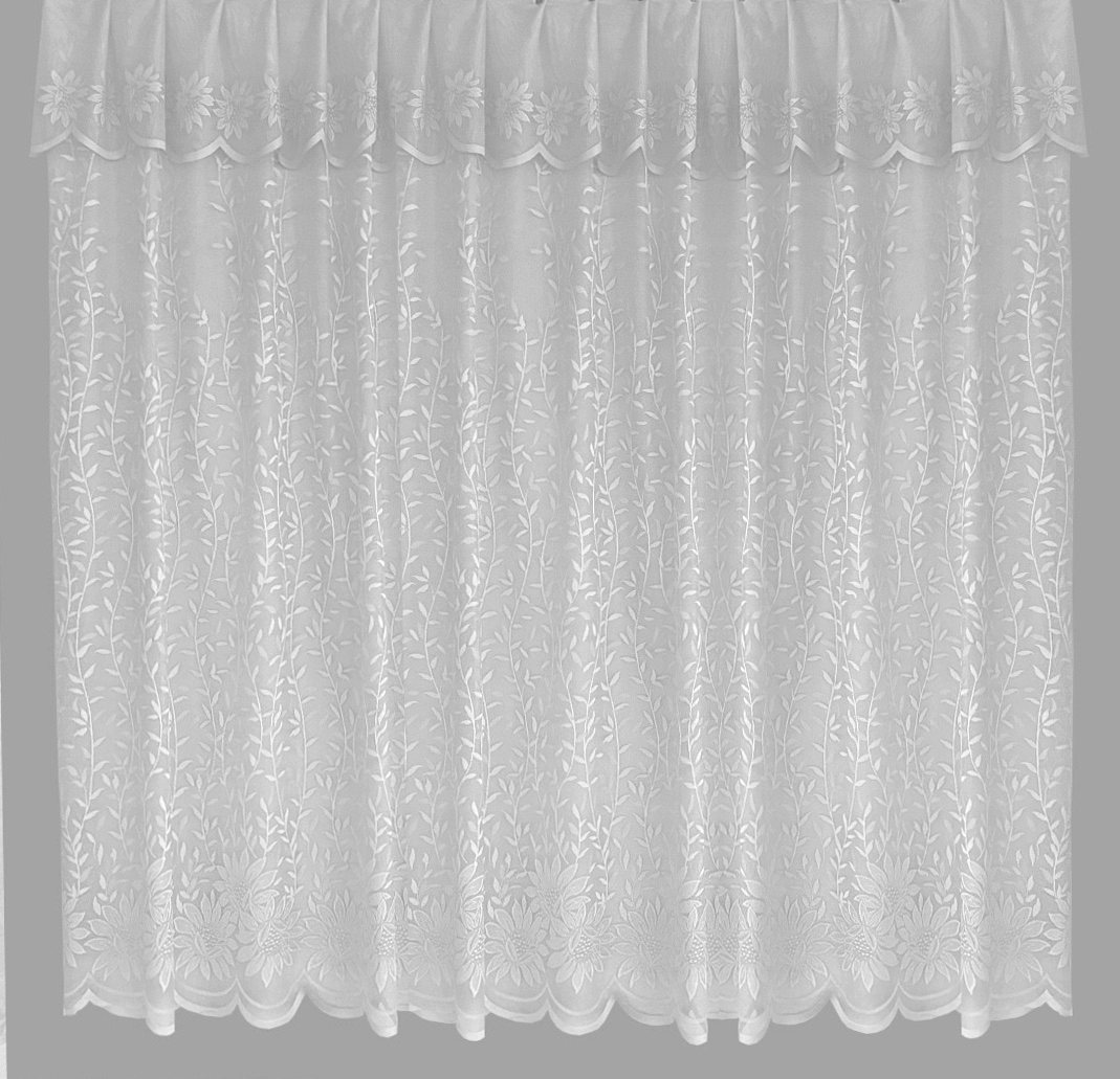 Valged pitskardinad kõrgusega 165-200cm